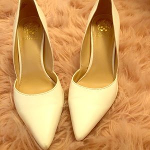 White Vince Camuto pumps